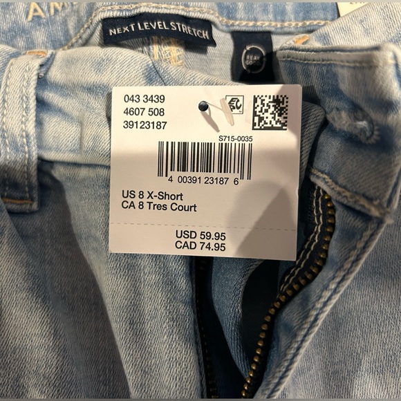 American eagle jeans Next Level Stretch light destroy wash Next Level stretch - Picture 3 of 5